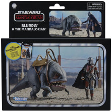 Set 2 figuras Blurrg & Mandalorian - The Mandalorian Star Wars 9,5cm